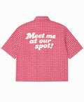 Red Picnic Oxford Boxy Shirt Back Design